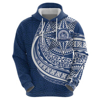 Tonga Queen Salote College Personalized Zip Hoodie Ngatu Tokelaufeletoa Motifs