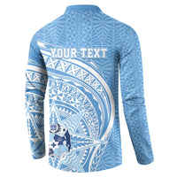 Tonga Apifo'ou Kolisi Personalized Button Sweatshirt Ngatu Tokelaufeletoa Motifs