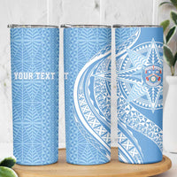 Tonga Apifo'ou Kolisi Personalized Skinny Tumbler Ngatu Tokelaufeletoa Motifs