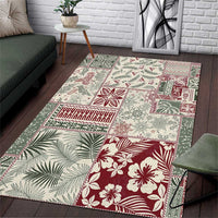 Aloha Hawaii Pastel Christmas Patchwork Area Rug Classic Style - Polynesian Pride