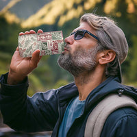 Aloha Hawaii Pastel Christmas Patchwork 4 in 1 Can Cooler Tumbler Classic Style - Polynesian Pride