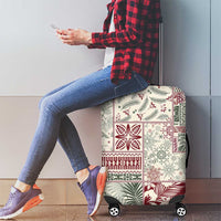 Aloha Hawaii Pastel Christmas Patchwork Luggage Cover Classic Style - Polynesian Pride