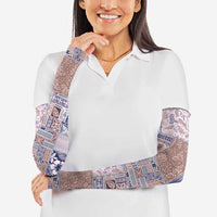 Aloha Hawaii Pastel Christmas Patchwork Arm Sleeves Rustic Style - Polynesian Pride