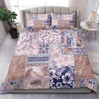 Aloha Hawaii Pastel Christmas Patchwork Bedding Set Rustic Style - Polynesian Pride