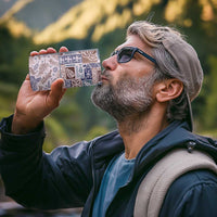 Aloha Hawaii Pastel Christmas Patchwork 4 in 1 Can Cooler Tumbler Rustic Style - Polynesian Pride