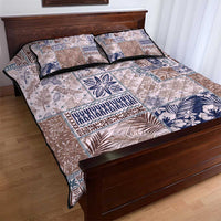Aloha Hawaii Pastel Christmas Patchwork Quilt Bed Set Rustic Style - Polynesian Pride
