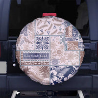 Aloha Hawaii Pastel Christmas Patchwork Spare Tire Cover Rustic Style - Polynesian Pride