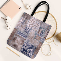 Aloha Hawaii Pastel Christmas Patchwork Tote Bag Rustic Style - Polynesian Pride