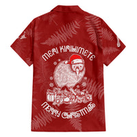 New Zealand Christmas Family Matching Off Shoulder Maxi Dress and Hawaiian Shirt Silver Fern Mix Kiwi Bird Ver01 LT7 - Polynesian Pride