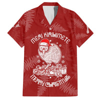 New Zealand Christmas Hawaiian Shirt Silver Fern Mix Kiwi Bird Ver01 LT7 Red - Polynesian Pride