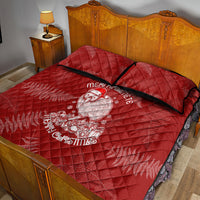 New Zealand Christmas Quilt Bed Set Silver Fern Mix Kiwi Bird Ver01 LT7 - Polynesian Pride