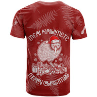 New Zealand Christmas T Shirt Silver Fern Mix Kiwi Bird Ver01 LT7 - Polynesian Pride