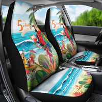 Aloha Hawaii Christmas Car Seat Cover It's 5 o'clock Somewhere