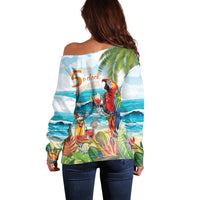 Aloha Hawaii Christmas Off Shoulder Sweater It's 5 o'clock Somewhere