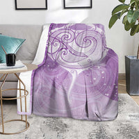 Epilepsy Awareness Maori Aotearoa Blanket Manta Ray - Purple Glaze - Polynesian Pride