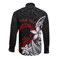 New Zealand Aotearoa Valentine Long Sleeve Button Shirt Couple Maori Aroha Ki a Koe Ver.02 LT7 - Polynesian Pride