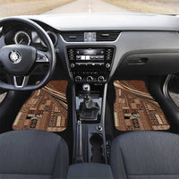 Pasifika Women's Day - Samoa Siapo Malu Tattoo Inspired Car Mats Brown