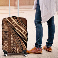Pasifika Women's Day - Samoa Siapo Malu Tattoo Inspired Luggage Cover Brown