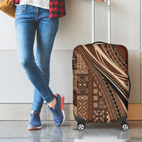Pasifika Women's Day - Samoa Siapo Malu Tattoo Inspired Luggage Cover Brown
