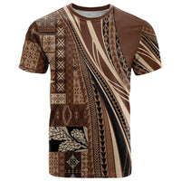 Pasifika Women's Day - Samoa Siapo Malu Tattoo Inspired T Shirt Brown