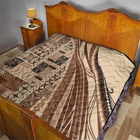 Pasifika Women's Day - Samoa Siapo Malu Tattoo Inspired Quilt Beige
