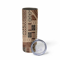Pasifika Women's Day - Samoa Siapo Malu Tattoo Inspired Skinny Tumbler Beige