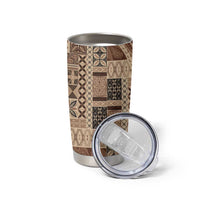 Pasifika Women's Day - Samoa Siapo Malu Tattoo Inspired Tumbler Cup Beige