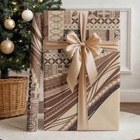 Pasifika Women's Day - Samoa Siapo Malu Tattoo Inspired Wrapping Paper Beige
