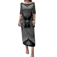 2025 Rugby Championship New Zealand Custom Family Matching Puletasi and Hawaiian Shirt Poutama Motifs - Polynesian Pride