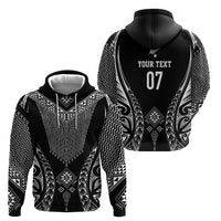 2025 Rugby Championship New Zealand Custom Hoodie Poutama Motifs - Polynesian Pride