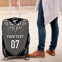 2025 Rugby Championship New Zealand Custom Luggage Cover Poutama Motifs - Polynesian Pride