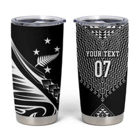 2025 Rugby Championship New Zealand Custom Tumbler Cup Poutama Motifs - Polynesian Pride