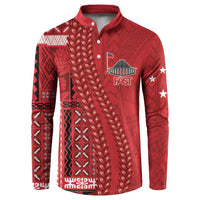 Samoa FAST Siapo Button Sweatshirt Tatau-Ulafala Vines - Polynesian Pride