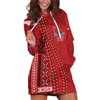 Samoa FAST Siapo Hoodie Dress Tatau-Ulafala Vines - Polynesian Pride