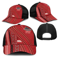 Samoa FAST Siapo Mesh Trucker Cap Tatau-Ulafala Vines - Polynesian Pride