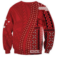 Samoa FAST Siapo Sweatshirt Tatau-Ulafala Vines - Polynesian Pride