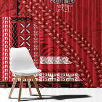 Samoa FAST Siapo Window Curtain Tatau-Ulafala Vines - Polynesian Pride