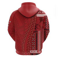 Samoa FAST Siapo Zip Hoodie Tatau-Ulafala Vines - Polynesian Pride