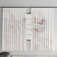 Samoa Lotu Tamaiti White Prayers Window Curtain Floral Mamanu Siapo