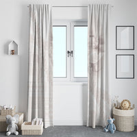 Samoa Lotu Tamaiti White Prayers Window Curtain Floral Mamanu Siapo