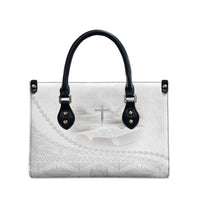 Tonga White Sunday Fakame Leather Bag Tokelaufeletoa Kupesi
