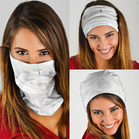 Tonga White Sunday Fakame Neck Gaiter Tokelaufeletoa Kupesi