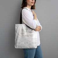 Tonga White Sunday Fakame Tote Bag Tokelaufeletoa Kupesi