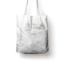 Tonga White Sunday Fakame Tote Bag Tokelaufeletoa Kupesi