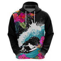 Hawaii Surfing Hoodie Triple Crown Rides The Waves LT7 - Polynesian Pride
