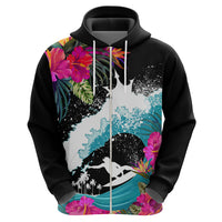 Hawaii Surfing Hoodie Triple Crown Rides The Waves LT7 - Polynesian Pride