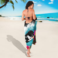 Hawaii Surfing Sarong Triple Crown Rides The Waves LT7 - Polynesian Pride