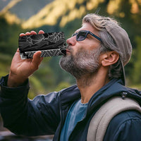 Aotearoa Taniko Pattern 4 in 1 Can Cooler Tumbler Poutama Mix Kowhai Flowers