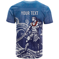 Samoa Manuia le Aso Tuto'atasi Siapo Motif T Shirt Warrior with Nifo Oti