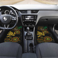 Vanuatu Personalized Aboriginal Arts Car Mats Turtle and Iguana Special - Polynesian Pride